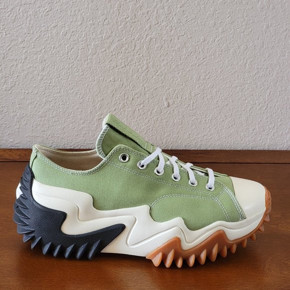 Converse Men's Run Star Motion Ox A03906C Aloe Green/Egret/Black Size 10 - Picture 3 of 6